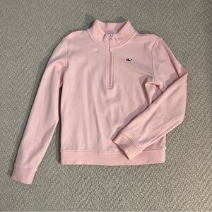 Vineyard Vines Pink Quarter-Zip Pullover Sweatshirt